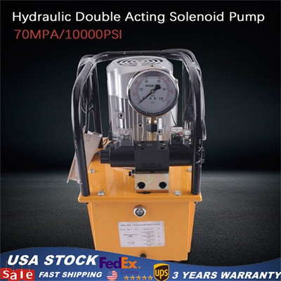 #ad Electric Driven Hydraulic Pump Power Unit Double acting w 1.8M Oil Hose AC 110V $335.29