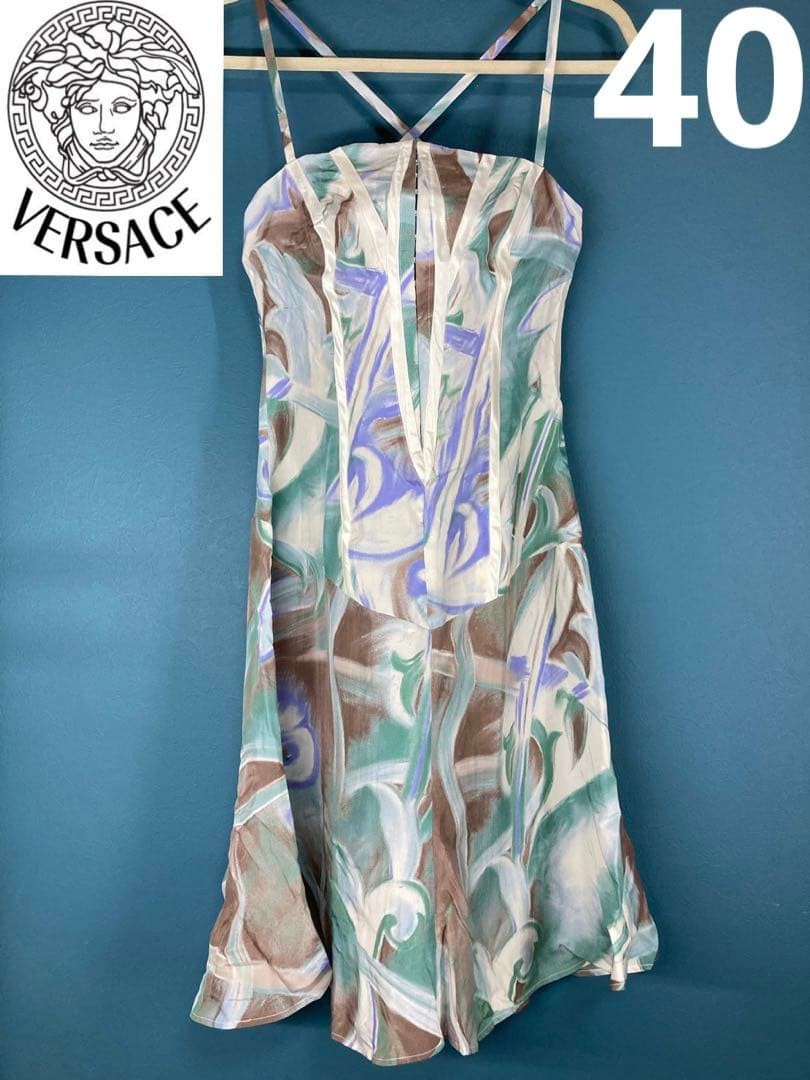 USED [BEAUTIFUL CONDITION] VERSACE DRESS SIZE 40 VERYGOOD