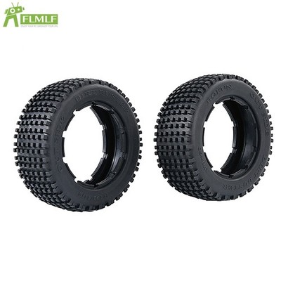 FLMLF 2pc Front Wheel Small Nail Tire Skin for 1/5 HPI RV Km Baja 5b 5T 5SC RC