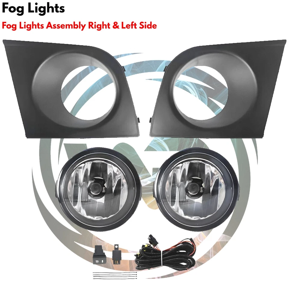 Front Bumper Cover Fascia & Fog Light Assembly Kit For 2007-2012 Nissan Versa Foto 4 de 4