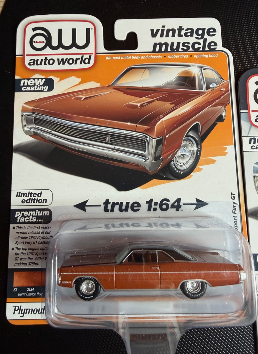 1970 Plymouth Sport Fury Set Burnt Orange Jamaica Blue Poly Auto