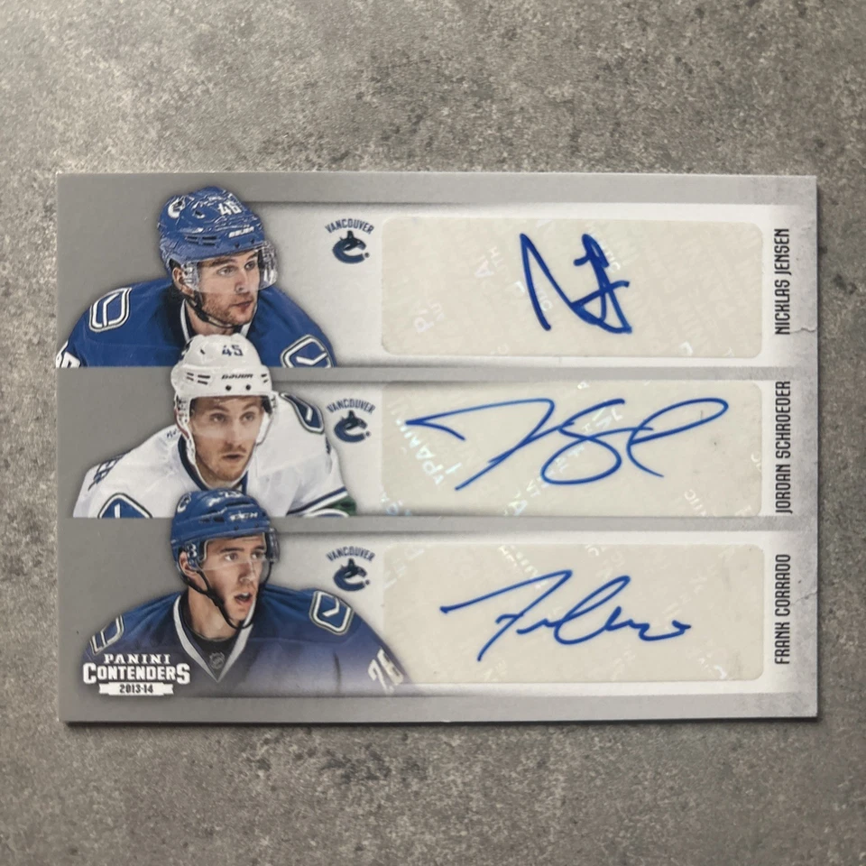 2013-14 Panini Contenders Sixes Autos #C6-RK1 Canucks & Oilers Rookies - Image 2 of 2