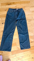 boohoo Basic Boyfriend Jeans Blue Vintage Wash Size 16 Pocket straight leg