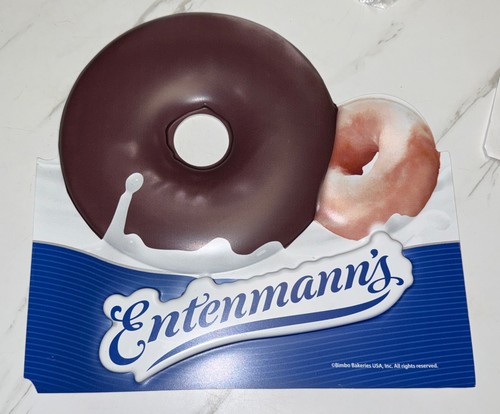 Vintage Entenmann’s Bimbo Bakeries 3d Donut sign Plastic SmallLeftBottom Chip