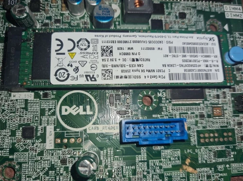 Dell 5050 Mobo + i3-7100 CPU + 12GB DDR4 + 256GB NVMe +PSU +USB 3.0+ ATX Adapter