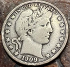 1909 Barber Half Dollar USA 🇺🇸 Historic Silver Coin 🔥