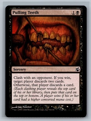 Magic MTG Morningtide 4x Pulling Teeth #75/150 TCG CCG Playset
