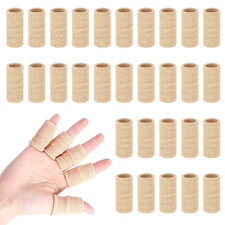 30 Pcs Finger Sleeves Breathable Elastic Thumb Finger Compression Sleeves for Ba