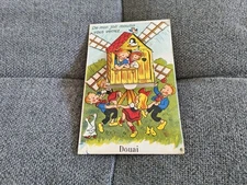 Douai France Windmill Expandable Fold Out Views Antique Postcard