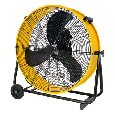 24'' 8700 CFM Heavy Duty High Velocity Barrel Floor Drum Fan w DC Brushless Motor