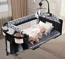 5-in-1 Baby Crib Bassinet, Sleeper, Pack Play, Changing Table