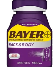 Powerful Pain Relief: Back and Body Extra Strength Aspirin 500mg, 250CT