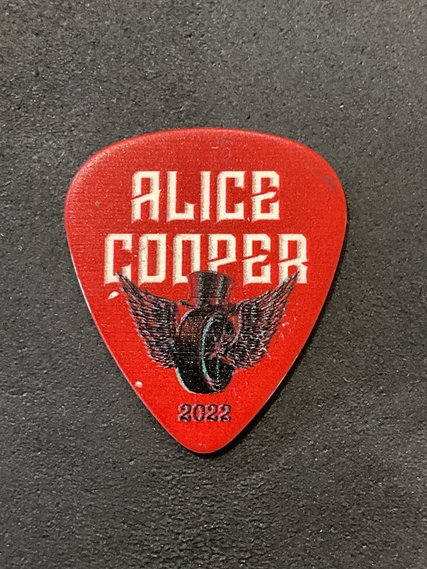 Alice Cooper Nurse Rosetta 2022 Logo Portrait Guitar Pick (R)