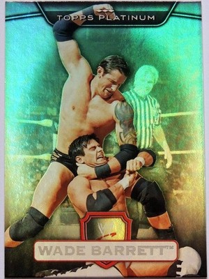 WWE WADE BARRETT TOPPS PLATINUM RAINBOW 2010 WRESTLING CARD 114 ROOKIE HOLOFOIL