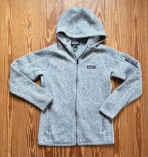 Women  s Patagonia Gray Hooded Full Zip Better Sweater Coat Jacket size S Small