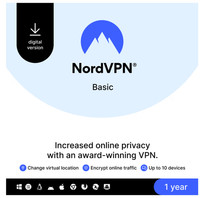 Nord VPN Basic - 10 Devices - 1 year - Global Key
