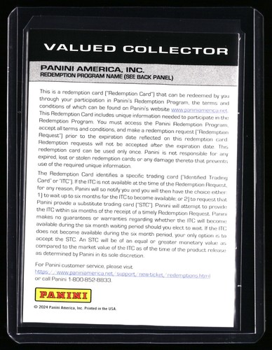 2024 Panini Select WWE Asuka Memorabilia Blue Prizm Redeem Card Auto #17 - Picture 2 of 2