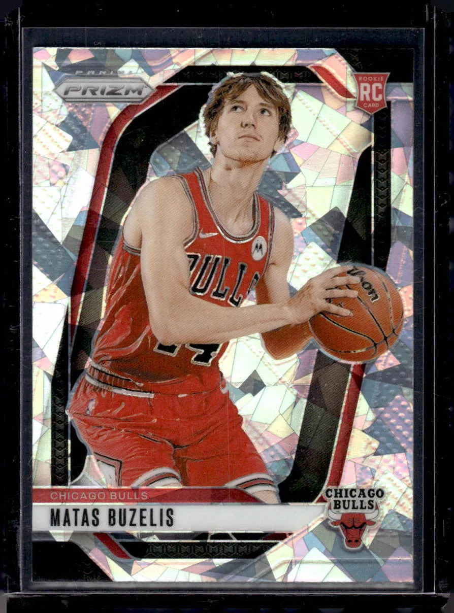 2024-25 Panini Prizm #252 Matas Buzelis Prizms Ice