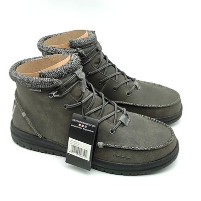 Hey Dude Bradley Boot Granite Grey Ankle High Shoe Men Size 
