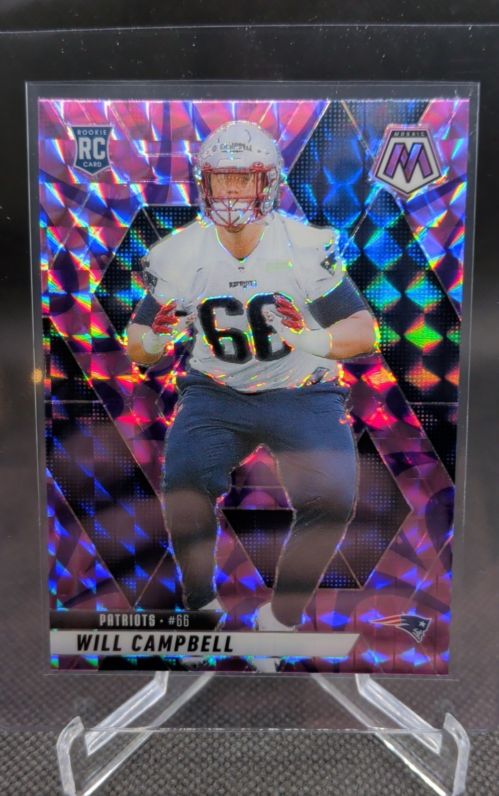 2025 Panini Mosaic - Rookies Will Campbell #378 Reactive Purple Mosaic Prizm...