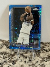 2025-26 Topps Chrome Anthony Edwards Blue X-Fractor #151