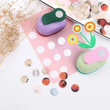 4Pcs Paper Punchers Craft Holes 1 Inch Shape Punches Scrapbook Punches Round ...