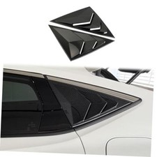 Carbon Fiber Style Side Window Louvers Air Vent Shades Cover Blinds for 2023