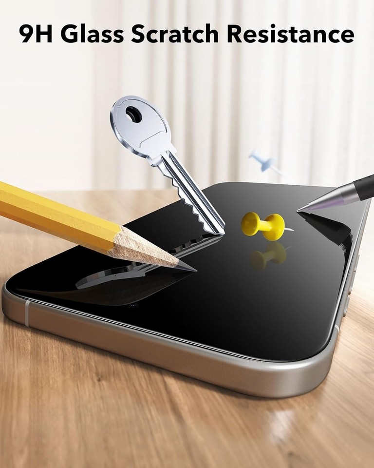 PanzerGlass Pellicola protettiva in vetro opaco per iPhone 16 Pro Max, con EasyAligner, vetro temperato antiriflesso e anti-impronte, alta sensibilità al tocco, superficie estremamente liscia