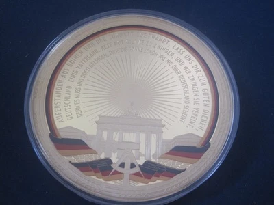 Medaille Gigant "Die Nationalhymne der DDR"  100 mm 376 g PP vergoldet  (II) - Bild 1 von 2