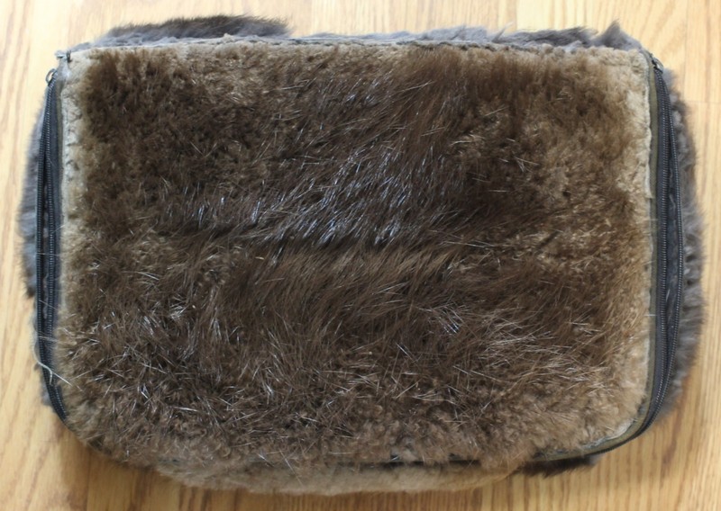 Custom Beaver and Muskrat Padded Camera Lens Fly Reel Case