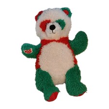 Build A Bear Workshop Christmas Panda 12" Plush Red Green Unstuffed No Filling