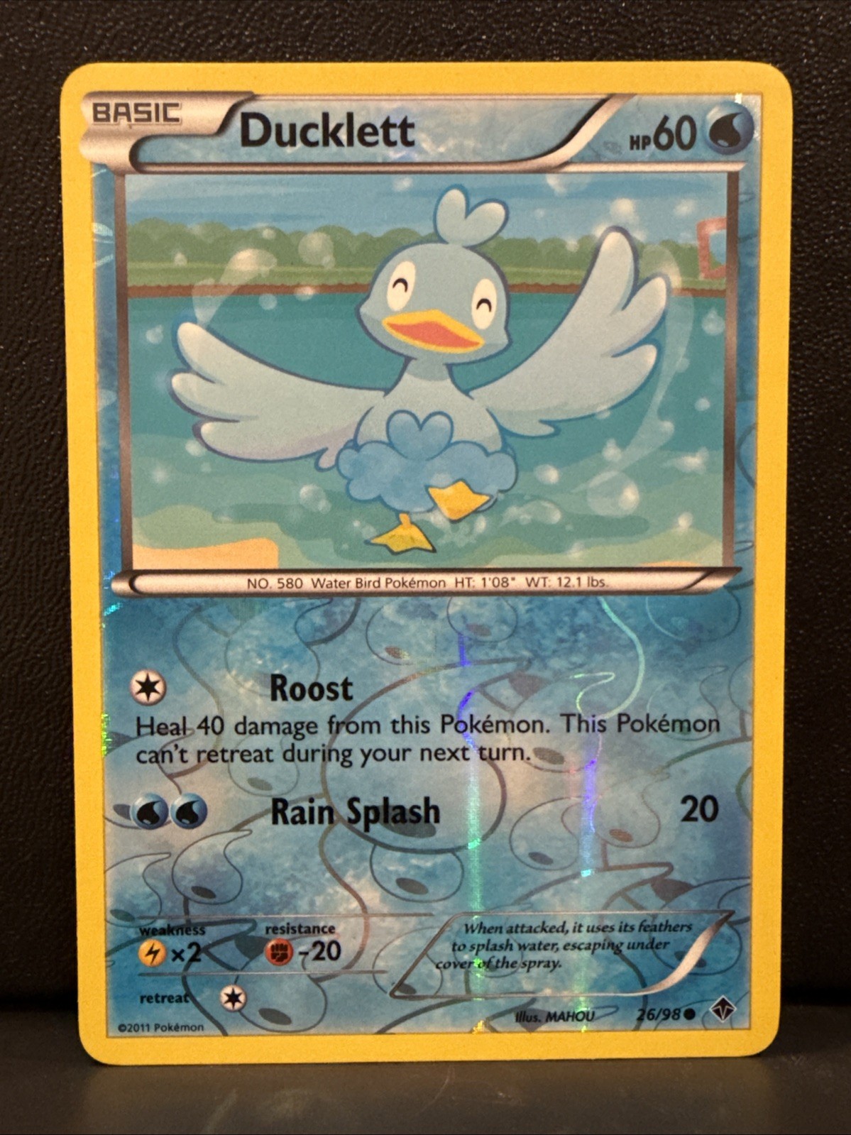 Ducklett 26/98 Emerging Powers Reverse Holo - Near Mint