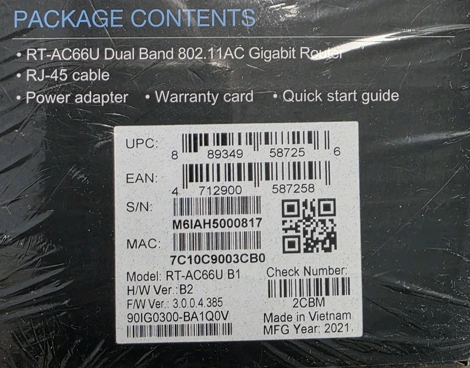 Asus Dual-Band Wireless AC1750 Gigabit Router (RT-AC66U) - Image 3 of 3