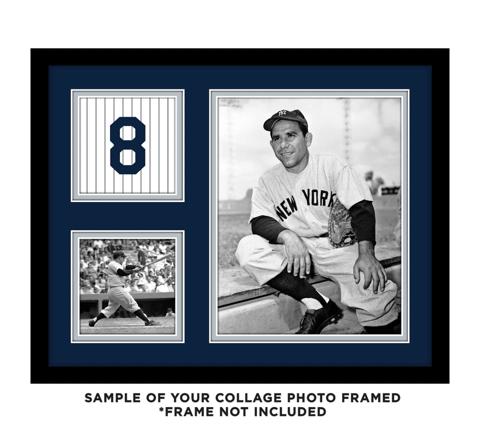 YOGI BERRA Photo Collage Picture NEW YORK YANKEES Baseball 8x10 11x14 16x20 (Y4) - Image 3 of 4