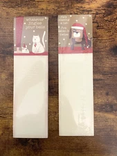 2 Magnetic Note Pads, PBK, Funny Pets, Christmas Theme, 2 1/2" x 9 1/2", New