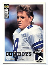 TROY AIKMAN Cowboys 1994 Upper Deck Collectors Choice SILVER PARALLEL Card #342