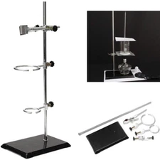 Laboratory Distilling Apparatus Stands Support Clamp Flask Retort Fixing Kit
