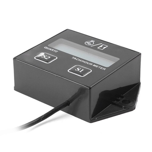 Digital Engine Tach Tachometer Hour Meter For Moto Choppers ATV Spark Plug 2&4 - Picture 9 of 9