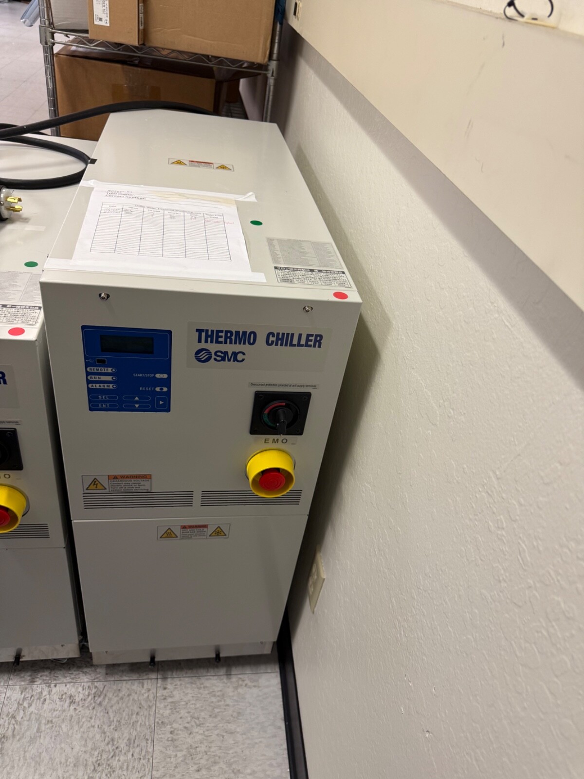 SMC HRZ002-H1-N THERMO CHILLER 5/2020