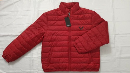 True Religion Men's Puffer Jacket, Bleed True, X-Large