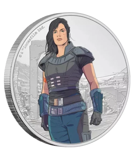 1 oz silver Proof Cara Dune Gina Carano MVP Mandalorian  .999 Pure Star Wars MMA