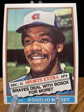 Rogelio Moret 1976 Topps 632T Traded Atlanta Braves Baseball Card (a1)