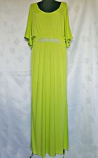 VINTAGE AUTHENTIC GLOOCKLER LOGO GREEN VISCOSE WOMENS DRESS US 10 EU 38