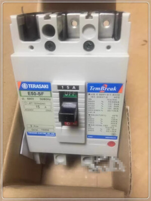 1pcs TERASAKI Circuit Breaker E50-SF 3P FC 15A