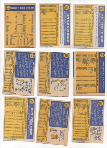 1970 Topps PHILADELPHIA PHILLIES Near Team Set / Lot -19 Cards - FRYMAN LUCCHESI - Picture 3 of 5