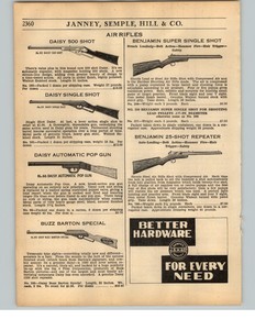 Details About 1936 Paper Ad 2 Pg Daisy Blunderbuss Pop Gun Bb Golden Eagle Air Rifle Benjamin