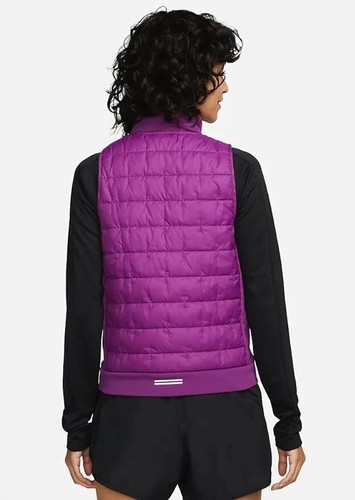 Nike Therma-FIT Running Vest Women's Small Violet Silver Full Zip NWT - Picture 2 of 4