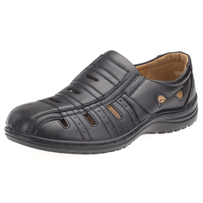 Herren Slipper Sandalen Sommer Halbschuhe Freizeit Männer Schuhe Schwarz 62717