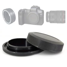 Lens Dust Cap RF + Camera Front Body Cap for Canon EOS R RP Camera Len as R-F-5