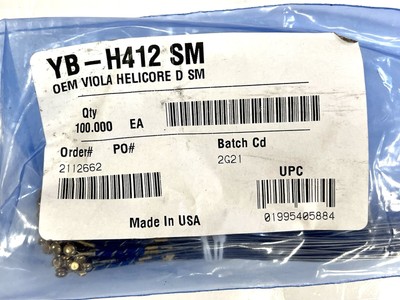 OEM Viola Helicore D SM YB-H412 SM 100 pack, Will Divide Pack, Make Offer Please